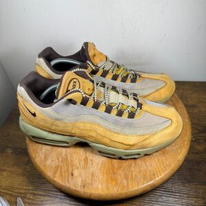 Nike Air Max 95 Premium Wheat Brown Nubuck Men's Size 13 Shoes 538416-700